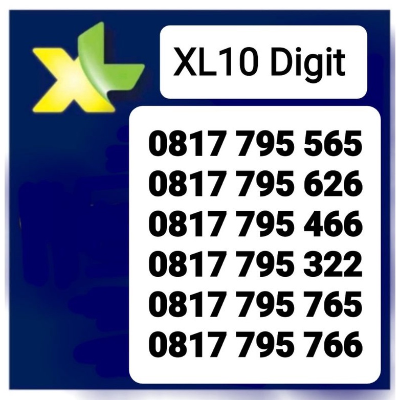 Kartu perdana xl 10 digit cantik 10 digit prabayar