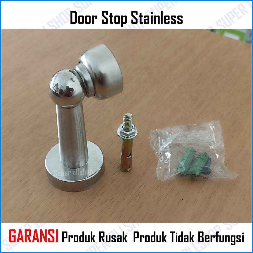 Penahan Pintu Magnet Door Holder Stop Stainless / Door Stop Stainless Steel Penahan Pintu / Magnet Doorstop