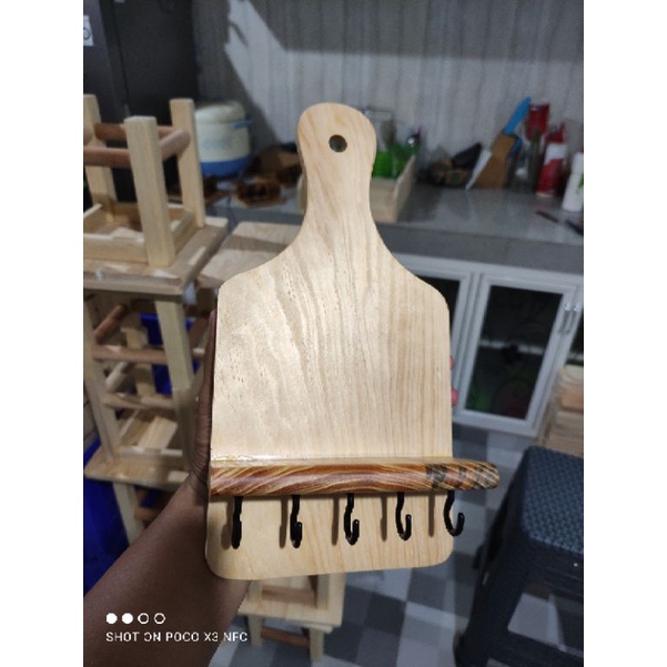 Tempat Gantungan Kunci  TALENAN / Rak kayu Serbaguna / Key Holder