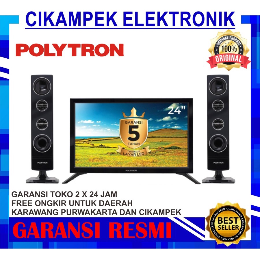 TV LED POLYTRON PLD 24TV1855 DIGITAL TV 24 INCH CINEMAX