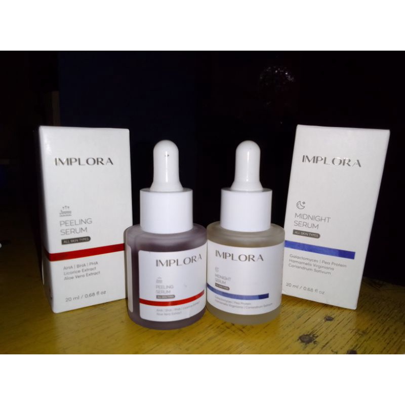 [PRELOVED] IMPLORA Peeling Serum & Midnight Serum