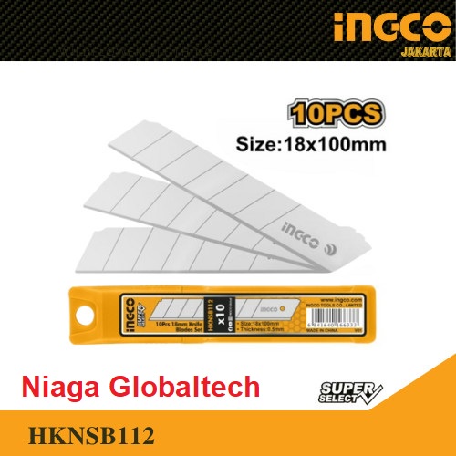 

Ingco Hknsb112 Mata Cutter Besar 10Pcs 18Mm Isi Refill Cutter Blade