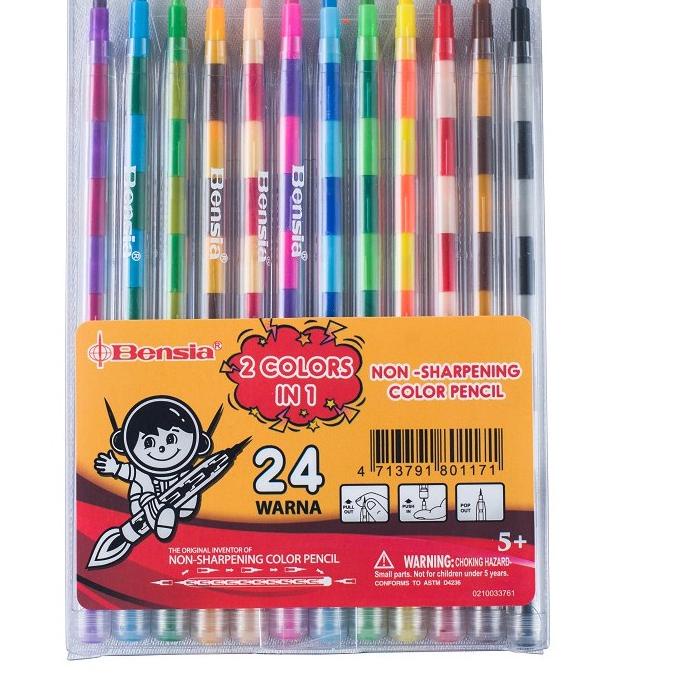 

Miliki Bensia Original Pensil Warna Susun 24 Warna - Non Sharpening CANO-81