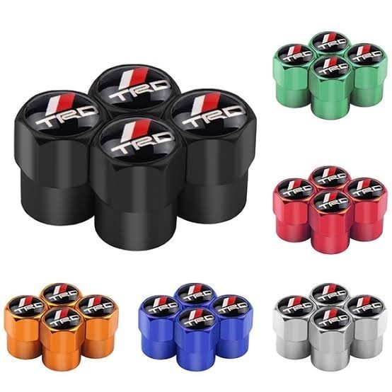 [1PCS] Tutup Pentil Ban Alumunium Besi Mobil Sepeda Motor Tire Valve Caps TRD