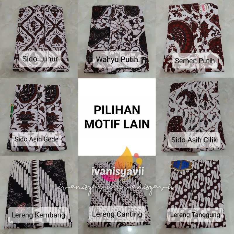 [Setelan] Kebaya + Jarik Instan || Kebaya Hitam - Jarik Motif Sido Asih Cilik