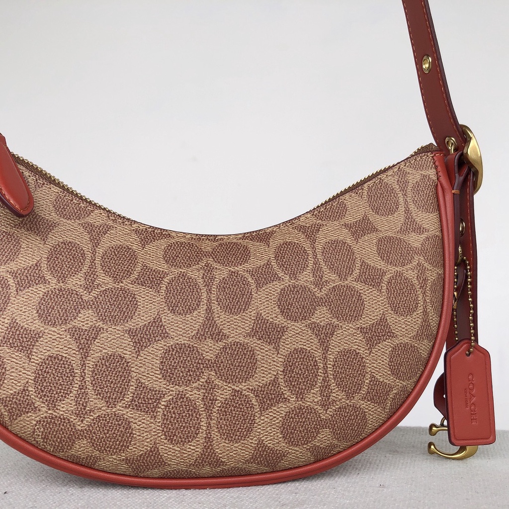 [Instant/Same Day]CC440 CC439 coach luna Crescent shape Ms. Single shoulder bag handbag  440  439 byb
