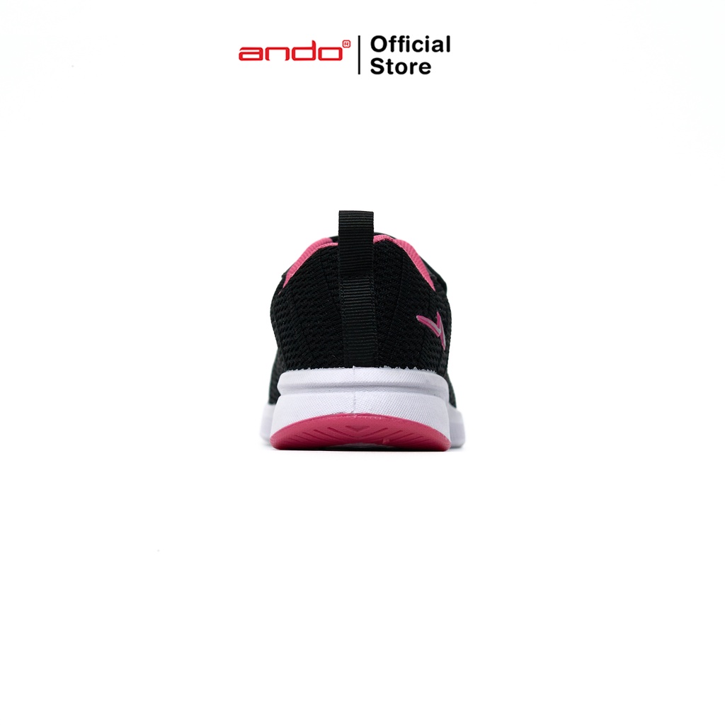 Ando Official Sepatu Sneakers Saga V Anak - Hitam/Merah Jambu