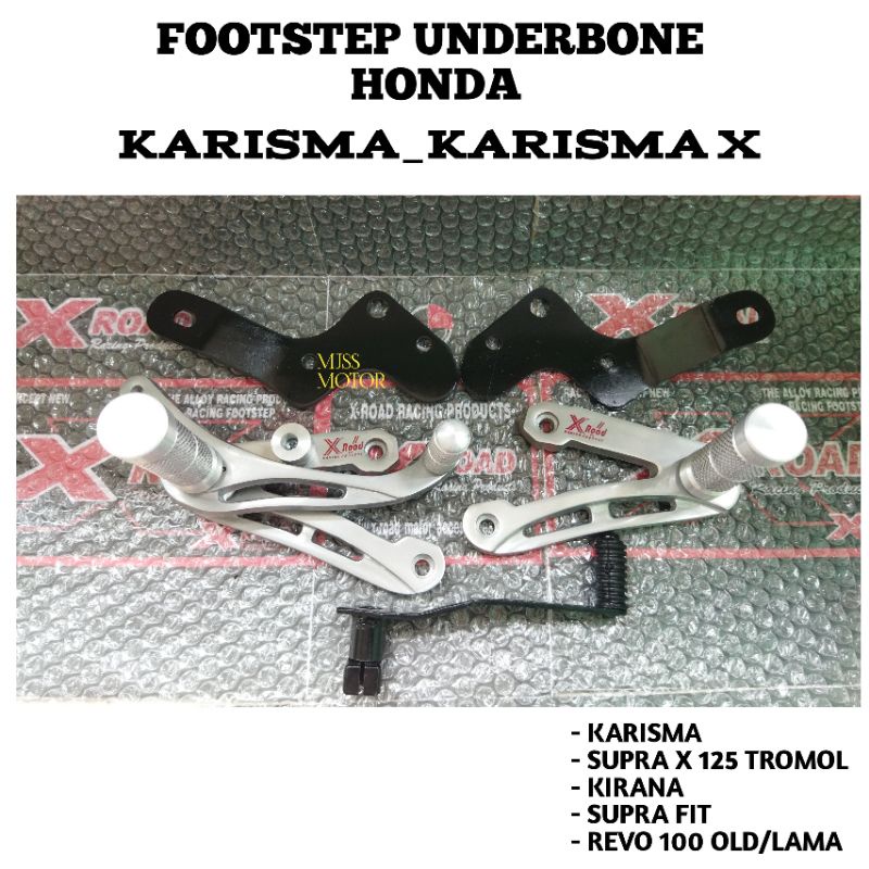 Footstep Underbon Karisma X Road Original/Supra X125 Tromol/Kirana/Revo 110 Old Lama/SupraFit New/Un