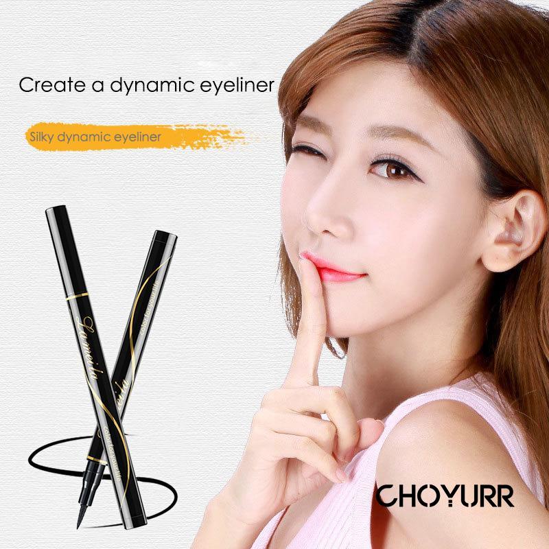 【COD】Eyeliner Lasting Sweatproof Waterproof Tahan Lama Riasan Mata Besar Pensil Eyeliner Kepala Lembut -CH