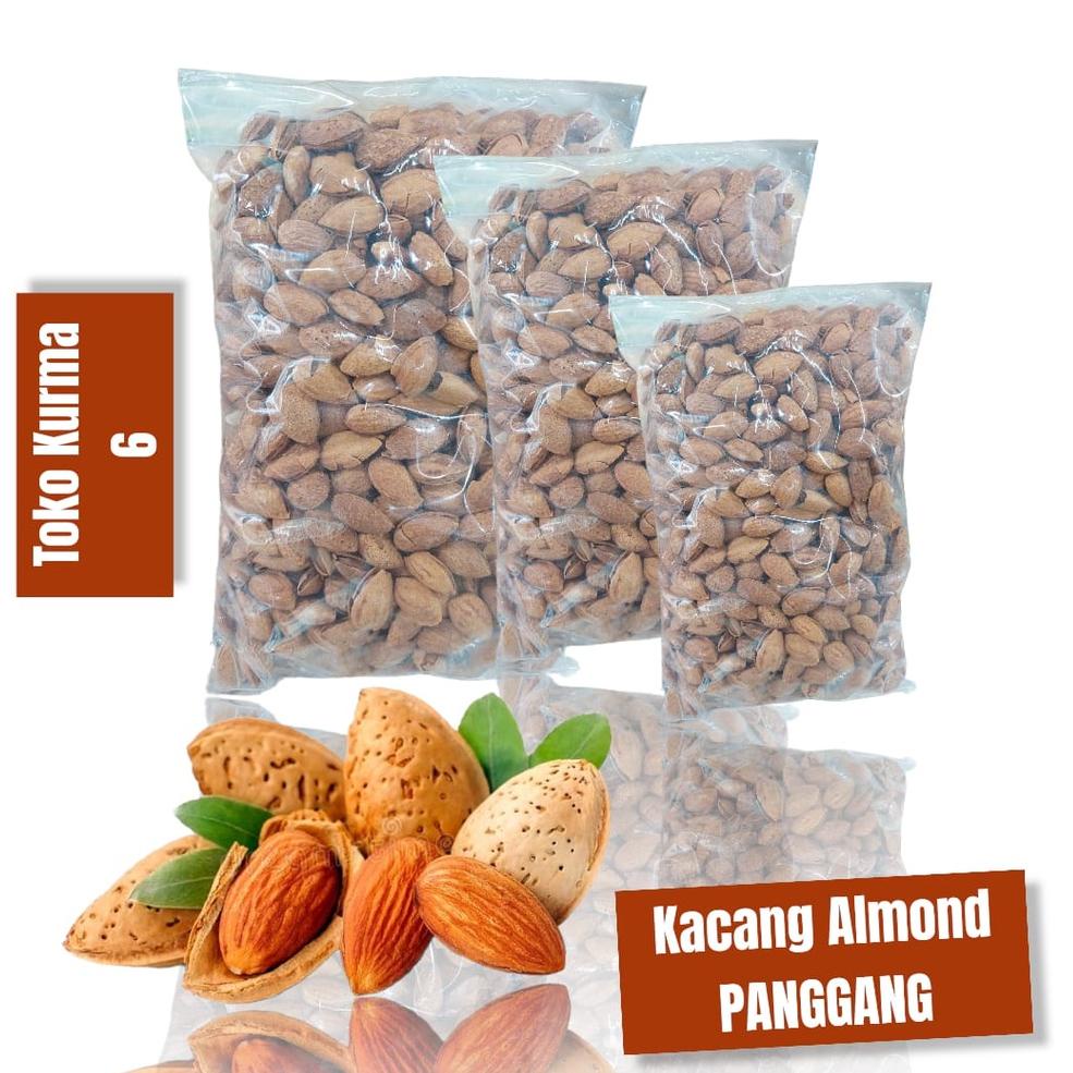 

Laris _ Kacang almond rasa susu kualitas terbaik 1kg (panggang/roasted) ✉