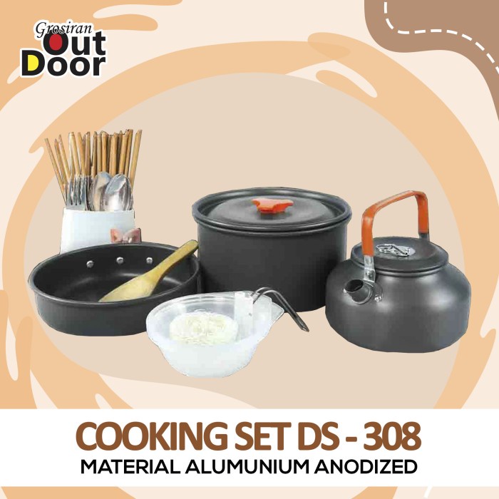 DS308 Nesting outdoor dengan teko portable - DS-308 Nesting Misting