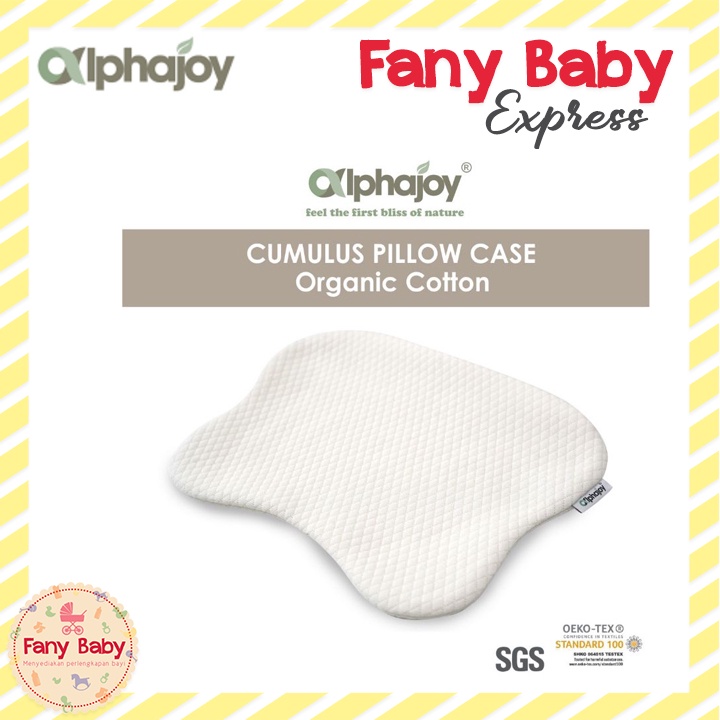 ALPHAJOY CUMULUS ORGANIC COTTON BABY PILLOW CASE