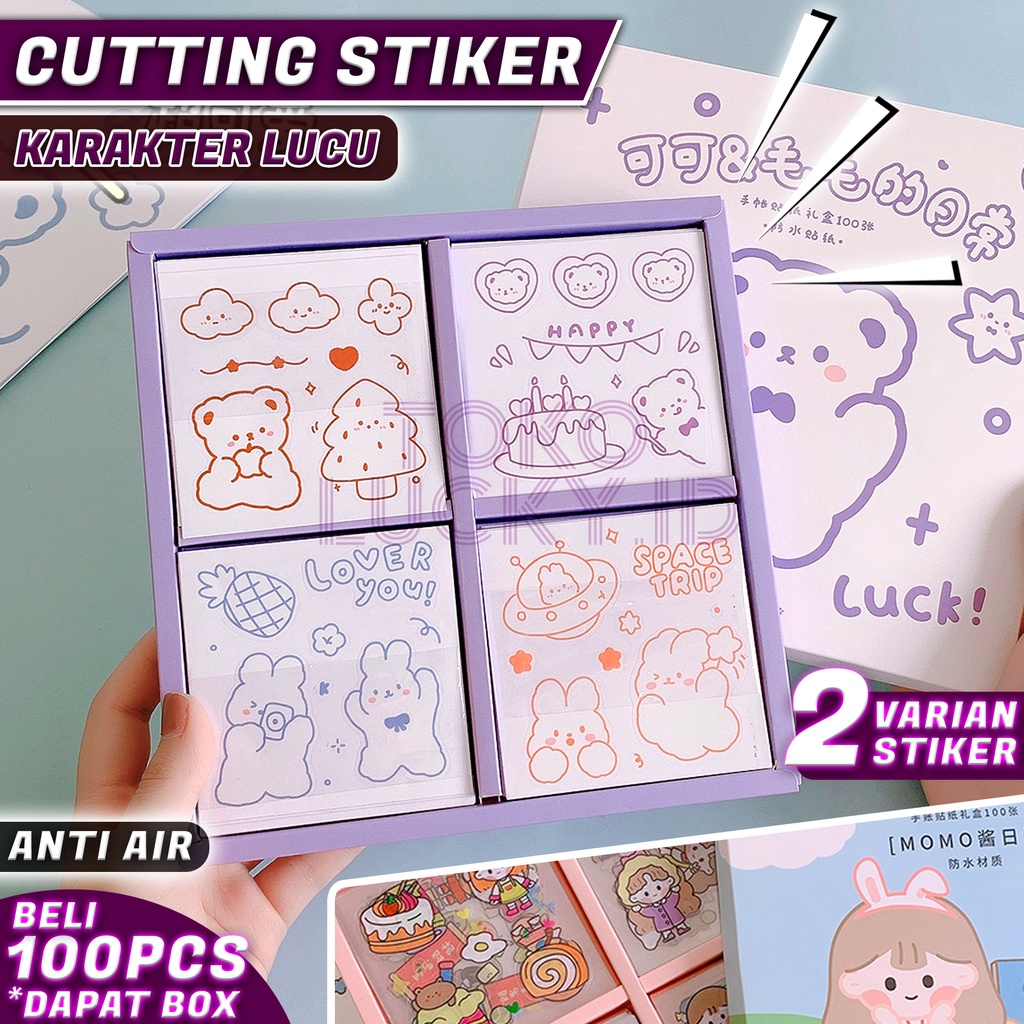 

Stiker Lucu Anak Mini Sticker Bening PVC Dekorasi Tumblr Binder Diary Laptop