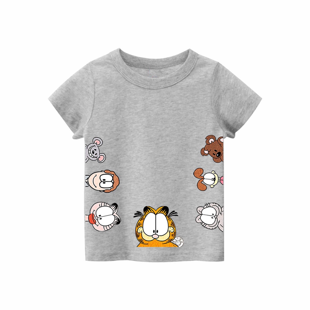 Kaos Anak laki-laki &amp; perempuan motif Garfield | kaos combed 30s printing | Kaos Distro anak