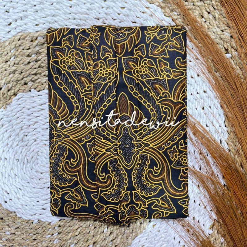 [1 Set, DH01C] Kebaya Kutubaru, Jarik Instan + Selendang Jumputan / Nuansa Hijau Botol