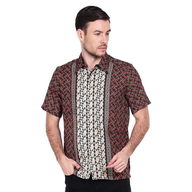 Adikusuma Hem Pria Batik Kawung Pita
