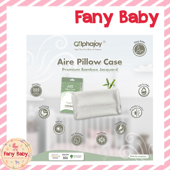 ALPHAJOY AIRE BAMBOO PILLOW CASE / SARUNG BANTAL BAYI