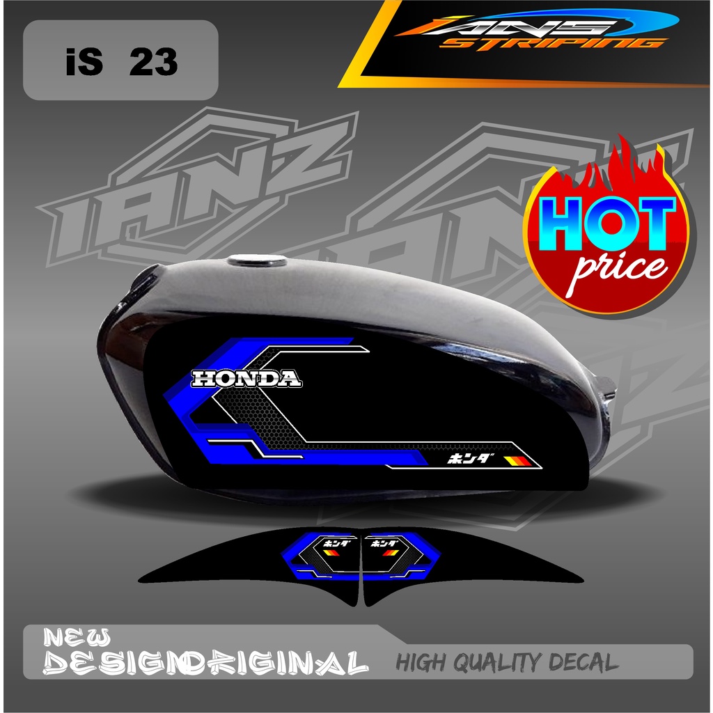 DECAL STRIPING LIST TANGKI CB100 HOLOGRAM / NON HOLOGRAM IS23