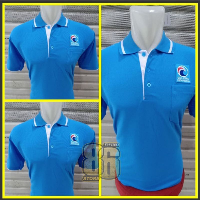 Kaos kerah partai gelora Poloshirt Gelora