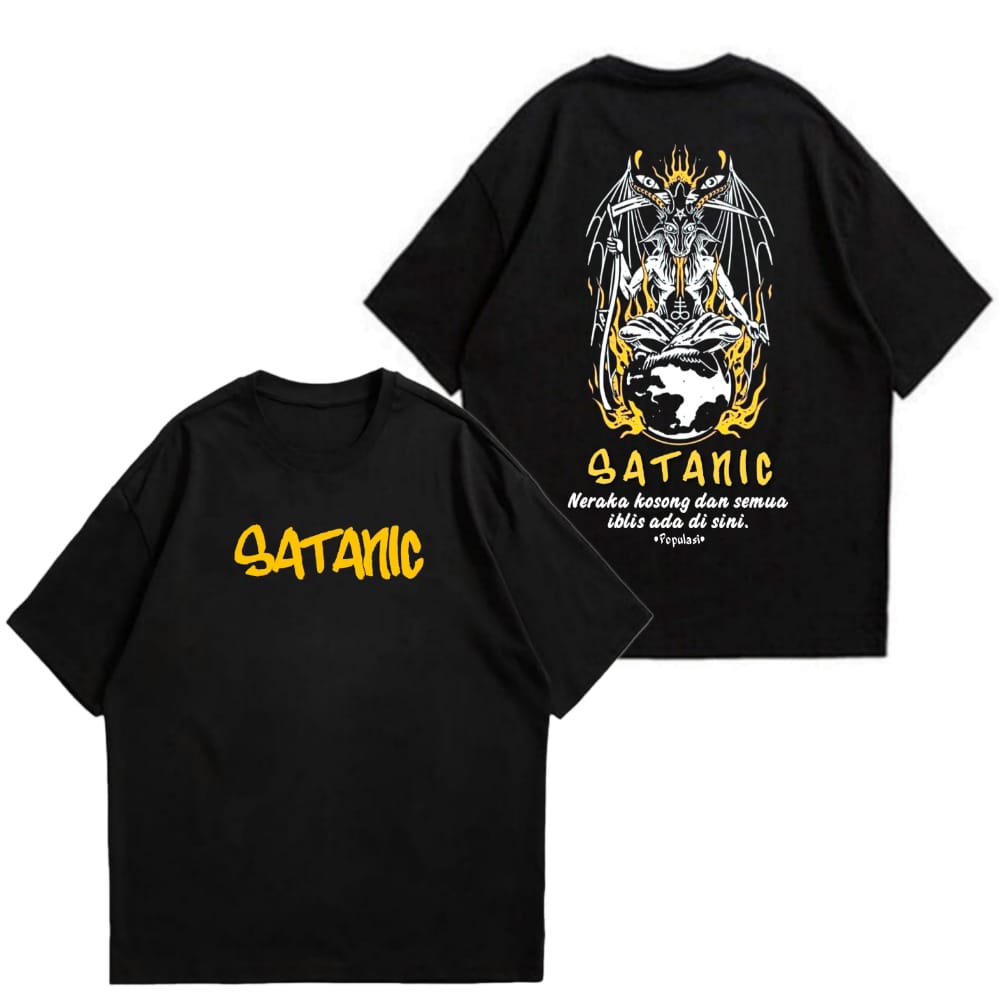 Cavenza T-shirt SATANIC Black