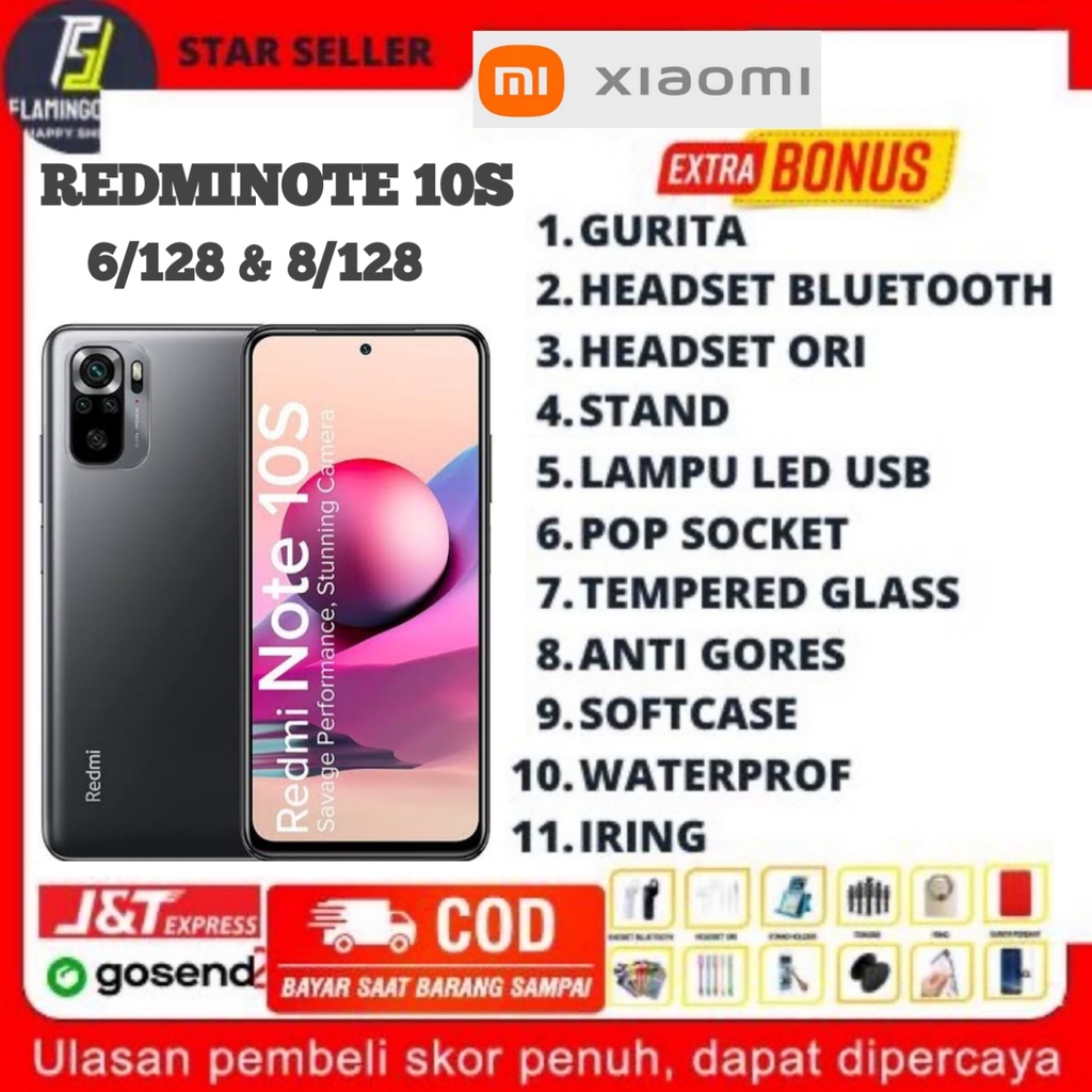 XIAOMI REDMI NOTE 10S RAM 6/128 & 8/128 GARANSI RESMI