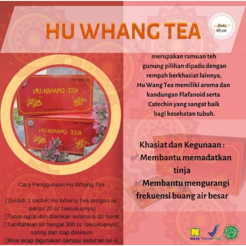 

HU WHANG TEA NASA HERBAL TEH KESEHATAN ALAMI