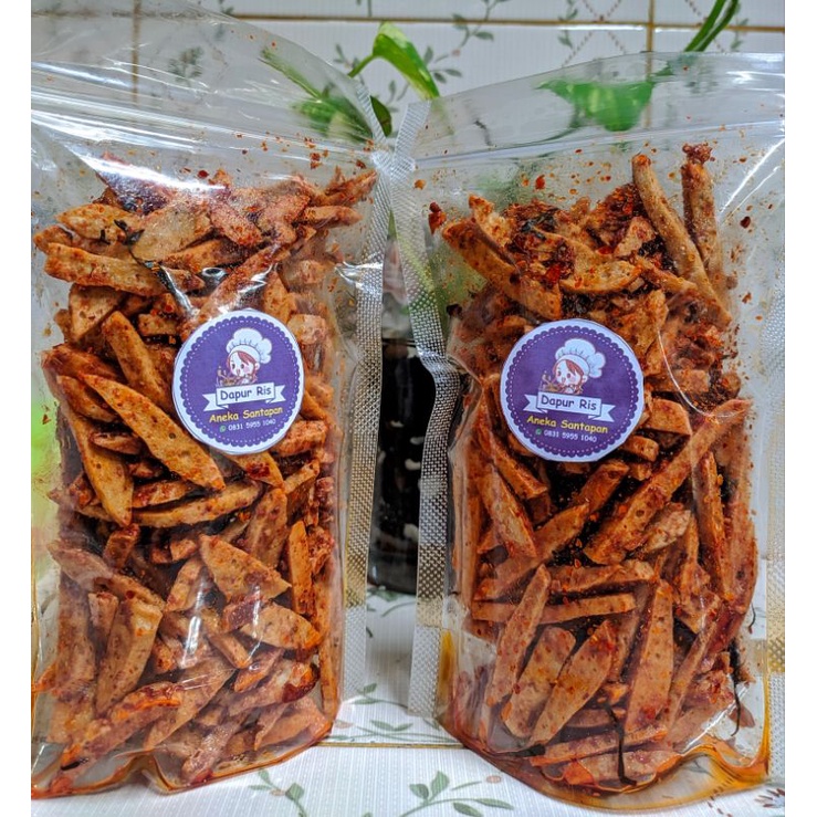 

Basreng Pedas gurih daun jeruk, Basreng original