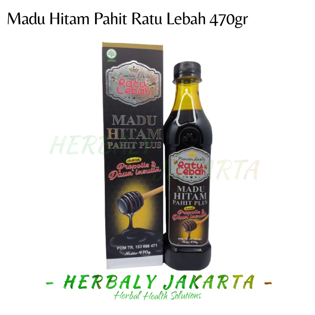 

Madu Hitam Pahit Ratu Lebah Ekstrak Propolis Dan Daun Insulin Original