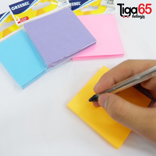 GREEBEL Memo Tempel Sticky Notes Berbentuk Lucu / GREEBEL STICKY NOTE 1W1M.75.75.100