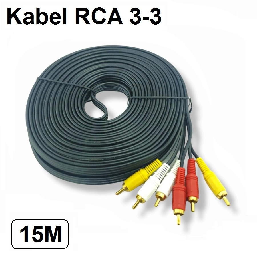Kabel AV 3 RCA Audio Video 15m