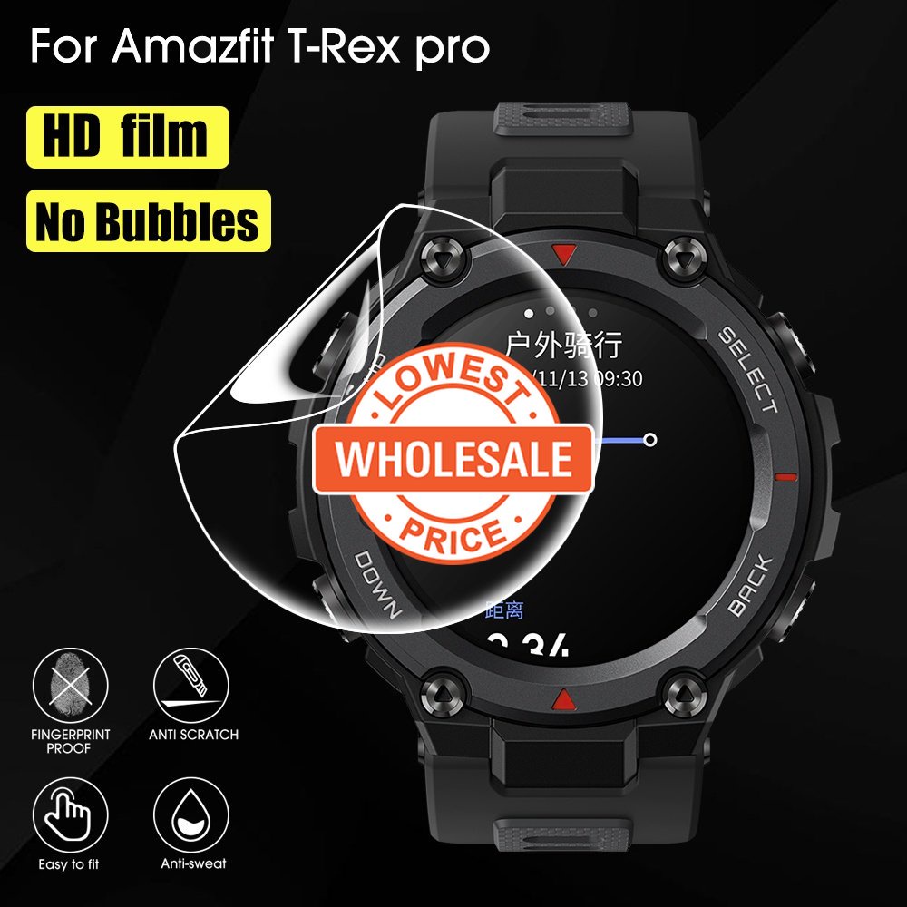 [Harga Grosir]Film Hydrogel Pelindung Layar Smartwatch Amazfit T-Rex Pro Full Cover Anti Gores / Sidik Jari