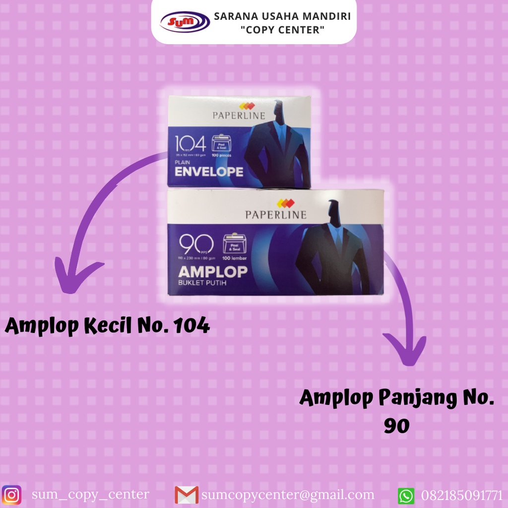 

Amplop Paperline no.104 | no.90