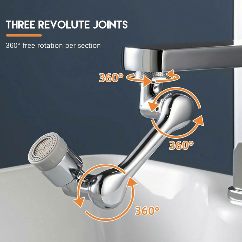 Sambungan Kran Stainless Fleksibel 360 Derajat SK360 - Anti Splash Shower Keran Wastafel Alat Filter Air  Gigi Dan Cuci Kran Fleksibel Cuci Piring, GosokMuka