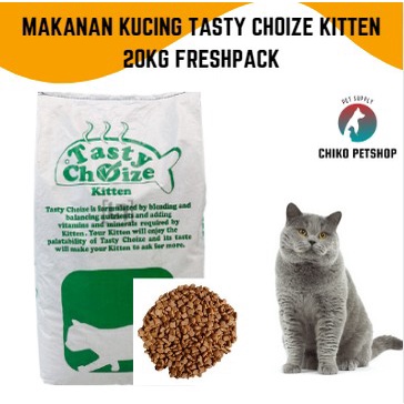 [GRAB GOJEK] MAKANAN KUCING TASTY KITTEN 20 KG FRESHPACK