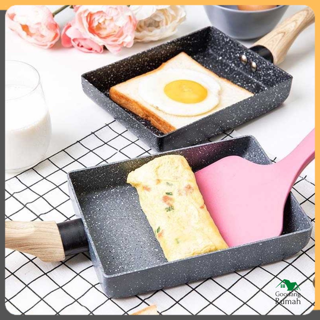 Teflon Wajan Telur Pancake Omelet Dadar Gulung Tamagoyaki Omelette Pan