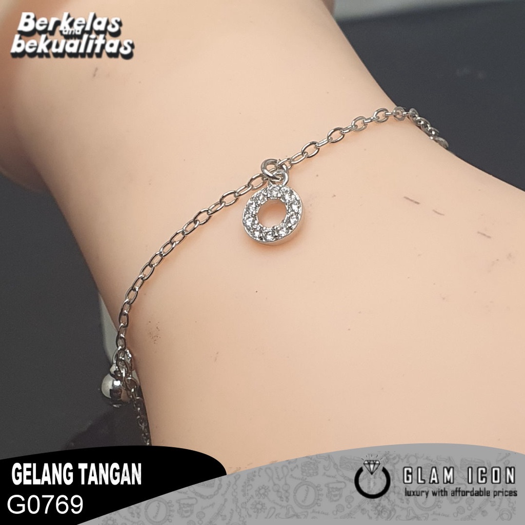 Gelang Rantai Tangan Mata Bandul Donat  G0769 GRS