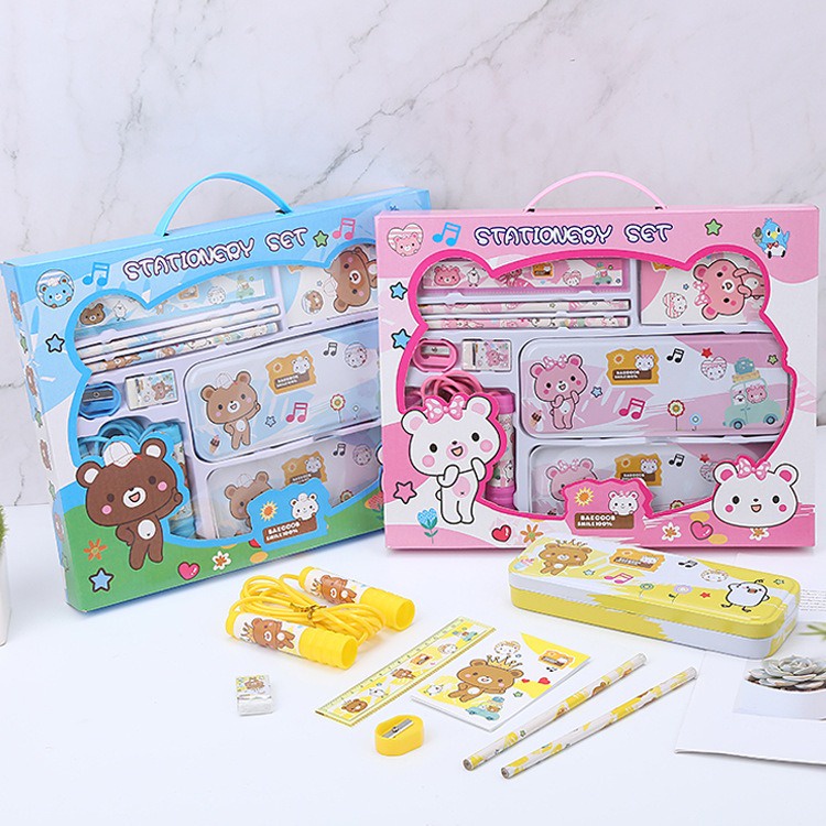 

Stationary Paket Alat Tulis Set Study Anak Kotak Pensil Penggaris GM-ST0215
