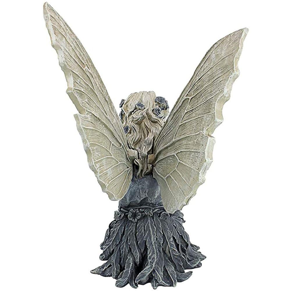 Lanfy Patung Peri Bunga Tidak Bau Lucu Serbaguna Dekorasi Rumah Kerajinan Resin High Quality Guardian Angel Rak Buku Figurine Angel Bird Feeder