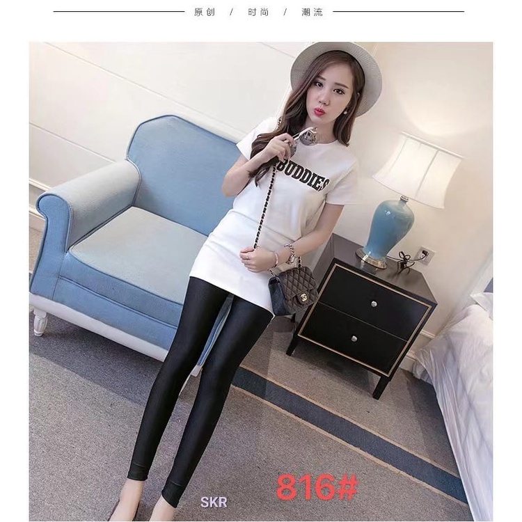 LEGGING PANJANG WANITA IMPORT BAHAN MENGKILAT