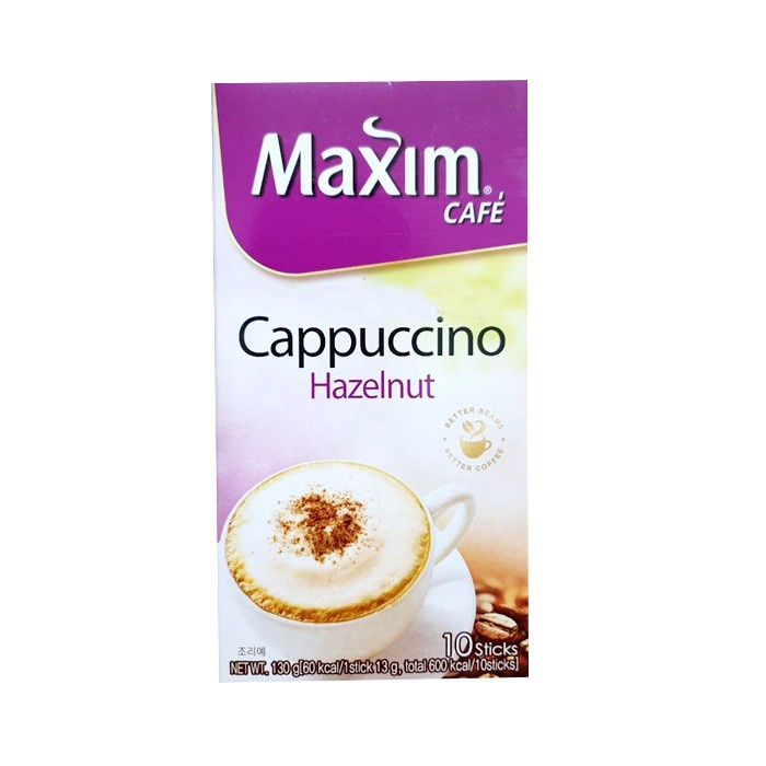 

Maxim Cafe Cappucino Hazelnut / Kopi Krimer Rasa Hazelnut 130 Gram