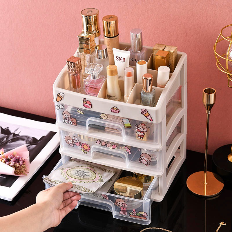 Rak Kosmetik 3 Susun Rak Makeup Storage Kotak Penyimpanan alat tulis Tempat Kosmetik 2403 / 2404 / 703