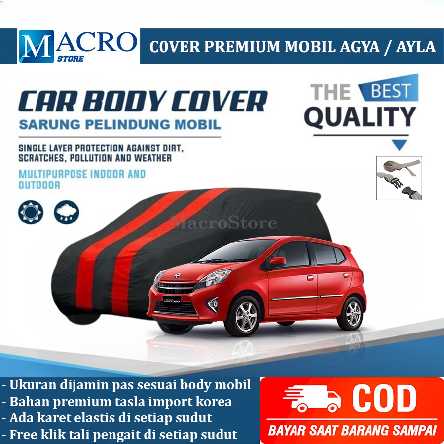Sarung Cover Mobil Premium Agya / Ayla Mantel Selimut Penutup Mobil Agya Ayla Waterproof Anti Air
