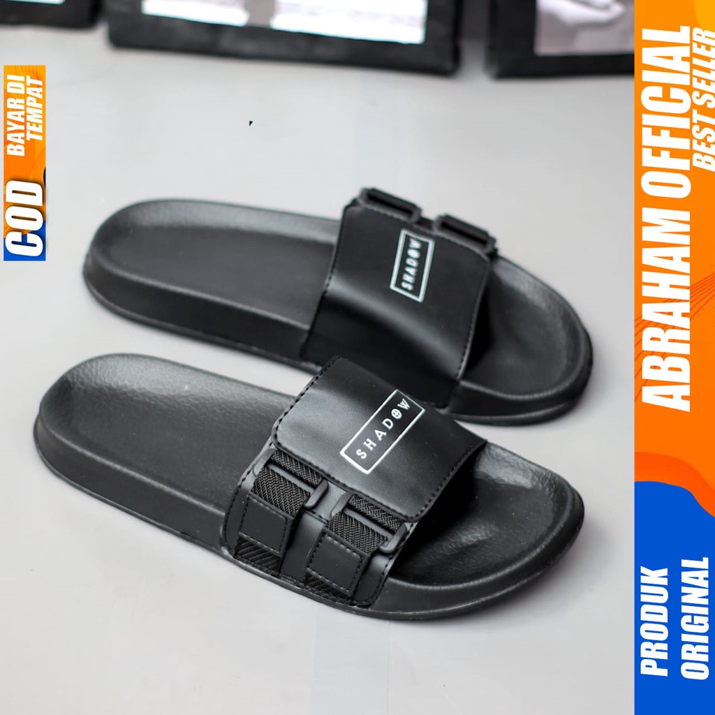 Sandal Slide Slop Pria Sendal Selop Original Distro Abraham Fluk