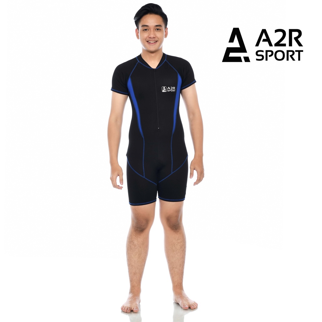 A2R Sport - Diving Dewasa Lengan Pendek Baju Renang (Unisex) Pria &amp; Wanita