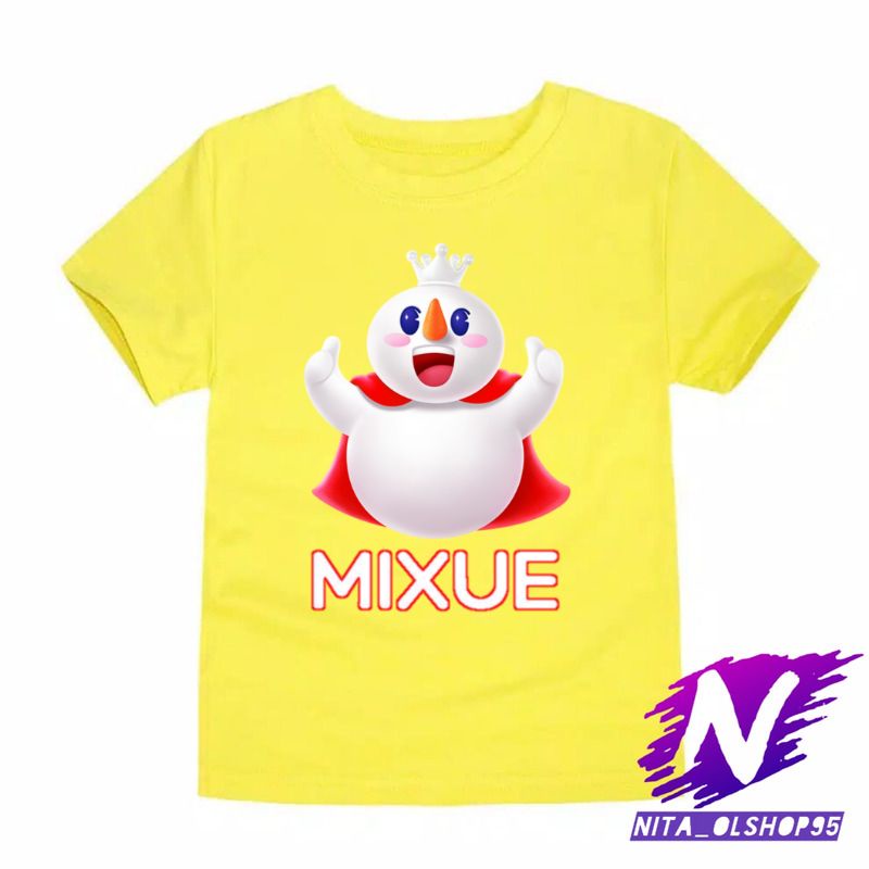 baju anak kaos anak mixue eskrim