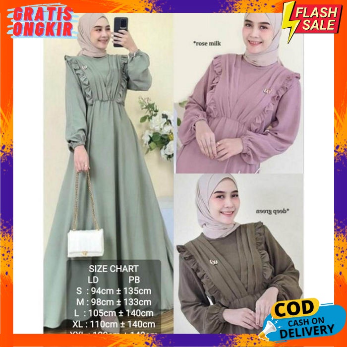Gamis Kekinian Baju Gamis Murah Bsju Gmis Terbaru2023 Games Perempuan Dewasa Fashion Muslim Wanita T