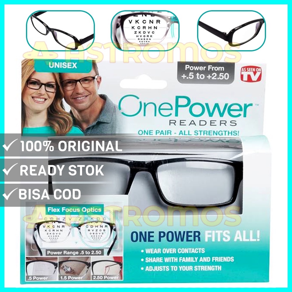 Kacamata Baca Plus Auto Focus ONE POWER READERS