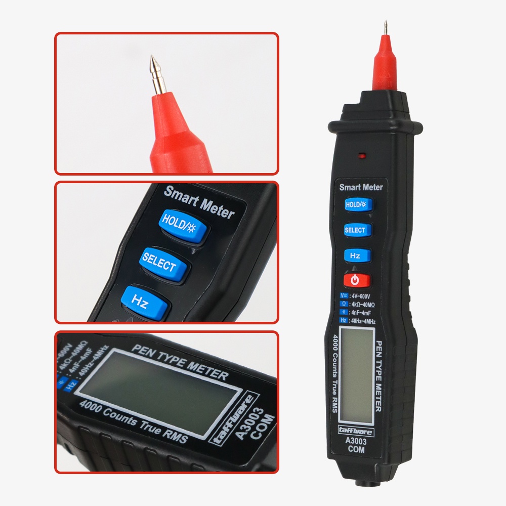 Taffware ANENG Digital Multimeter Voltage Tester Pen - A3003 - Black
