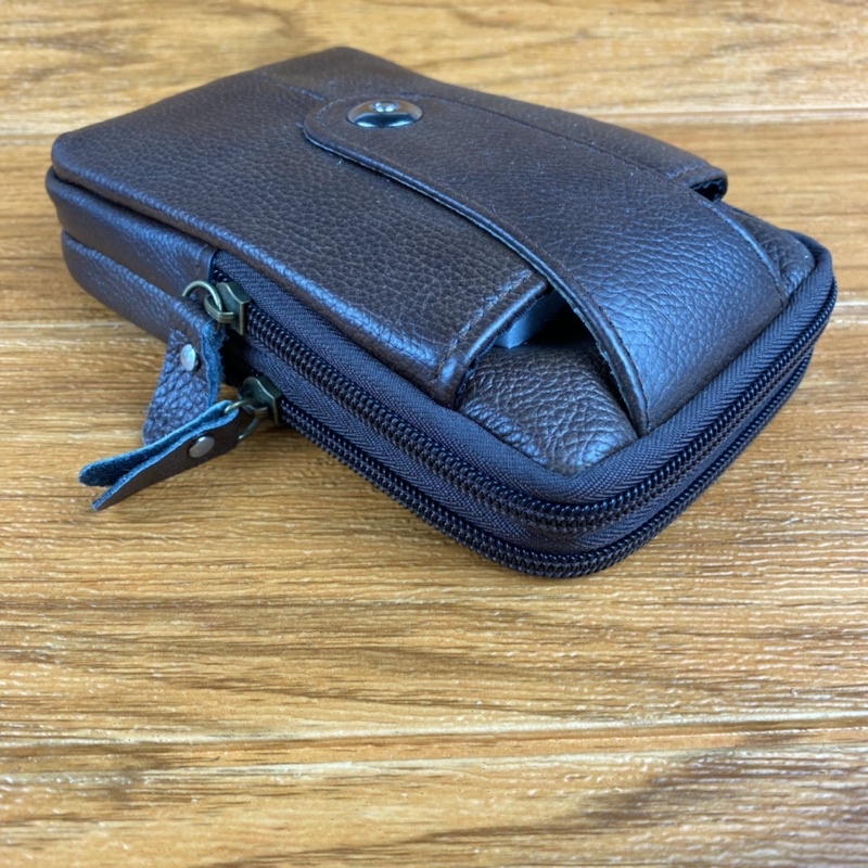 SARUNG HP PINGGANG KULIT ASLI DOUBEL 5.5-6.4 INCH MURAH TEMPAT HP KULIT ASLI DOMPET HP KULIT