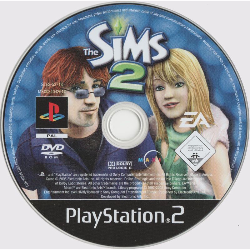 kaset PS2 The Sims 2